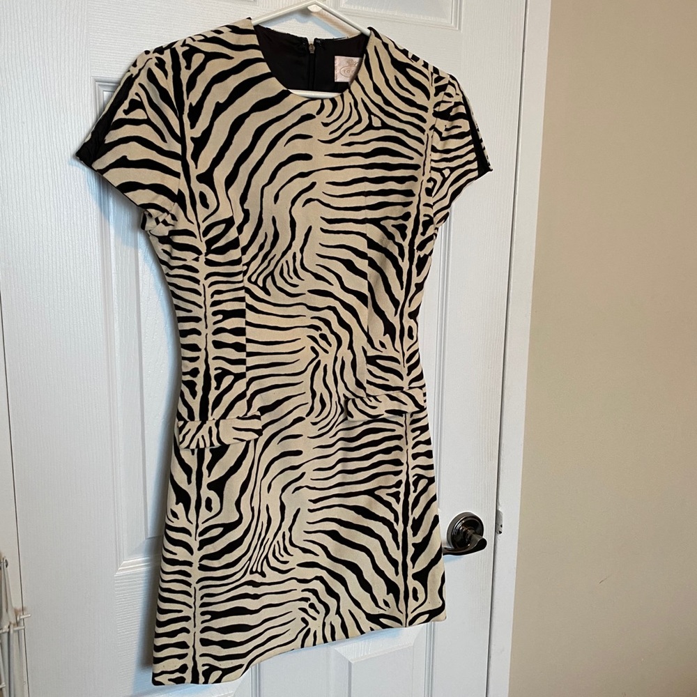 Zebra mini-dress! 🦓
